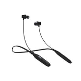 ModishOmbre Rambler Bluetooth Neckband in bold black color with ergonomic neckband design