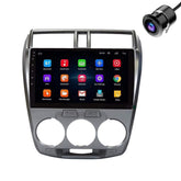 Modorwy 9-Inch Car Android System for Honda City I-VTEC | OS 13 | QLED HD IPS Touchscreen | 2GB RAM & 32GB ROM | Bluetooth | Wi-Fi | Double Din Stereo | AHD Rear Camera & Frame Included