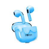 ModishOmbre Aura TWS Earbuds with charging case, showcasing sleek and compact design
