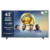 43" Full Android A++ Smart LED TV – 1GB RAM + 8GB Storage, Voice Remote, Golden Bezel, 2-Year Warranty