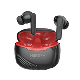 ModishOmbre PODS 20 earbuds close-up showcasing compact and modern design