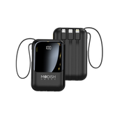 ModishOmbre 10000 mAh mini wireless power bank in matte white finish, featuring compact and sleek design