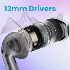 ModishOmbre Aura TWS Earbuds with MEMS Mic Active ENC & Touch Control | 24 Hrs Battery | 40 MS Latency Gaming Headset | 5.3v Bluetooth | Sweat Resistance | ExtraBass Earbuds