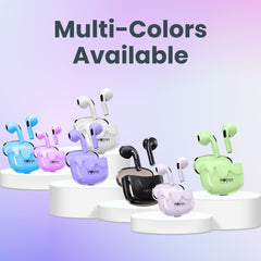 ModishOmbre Aura TWS Earbuds with MEMS Mic Active ENC & Touch Control | 24 Hrs Battery | 40 MS Latency Gaming Headset | 5.3v Bluetooth | Sweat Resistance | ExtraBass Earbuds