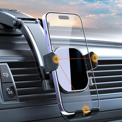 ModishOmbre Magnetic Holder Installed on Car Dashboard – Easy Setup

