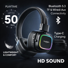 Modishombre Beatron Wireless Headphones with HD Texture Volume, Surround Sound & 10-Hour Playback