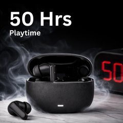 Modishombre Vibe Bluetooth Earbuds – 50 Hours Playtime, 13mm Bass, ENC Dual Mic, Low Latency, IPX5, Type-C