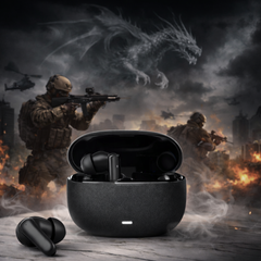 Modishombre Vibe Bluetooth Earbuds – 50 Hours Playtime, 13mm Bass, ENC Dual Mic, Low Latency, IPX5, Type-C