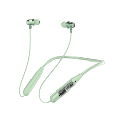 Green Dynamite Neckband Earbuds – Stylish and Sporty Design in Green


