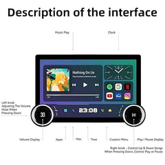ModishOmbre Gemstone 2K Car Android System | 10.1" Full HD Touchscreen | Wireless CarPlay & Android Auto | 4GB RAM, 64GB ROM