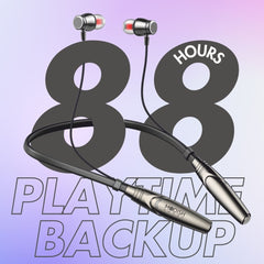 ModishOmbre Avenger Neckband  Bluetooth Headphone, 88 Hrs Playtime Backup, Smart Magnetic Earbuds (Hall Swtich), Vibration Alerts,12 mm Driver Dynamic Sound, ENC, 5.4 Low Latency Wireless Neckband