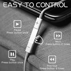 ModishOmbre Audio Pro Lightning Earphones – Easy Control for Music and Calls

