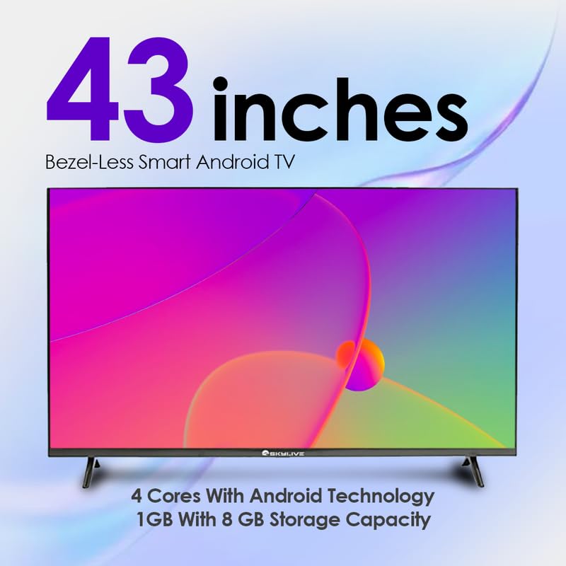 MOD43GFLVR-Google TV 43-Inch Full Android A++ Smart LED TV – 1GB RAM + 8GB Storage, Voice Remote, Google TV, 2-Year Warranty