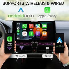 ModishOmbre Gemstone 10.4” QLED 2K Car Android Stereo | OS 13 | 4GB RAM + 64GB ROM | Built-in Exhaust Fan | Bluetooth | WiFi | Single Knob Screen | AHD Camera + 65W Cable + 100W Charger Free