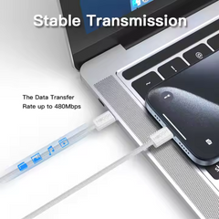 Portronics Braided Cable – High-Speed Data Transmission and Durable Nylon Design

