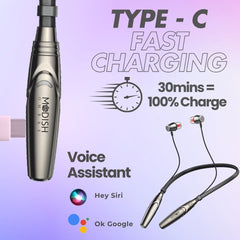 ModishOmbre Avenger Neckband  Bluetooth Headphone, 88 Hrs Playtime Backup, Smart Magnetic Earbuds (Hall Swtich), Vibration Alerts,12 mm Driver Dynamic Sound, ENC, 5.4 Low Latency Wireless Neckband