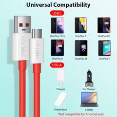 ModishOmbre Fast Charging USB-C Cable – Sturdy Build for Daily Heavy Usage

