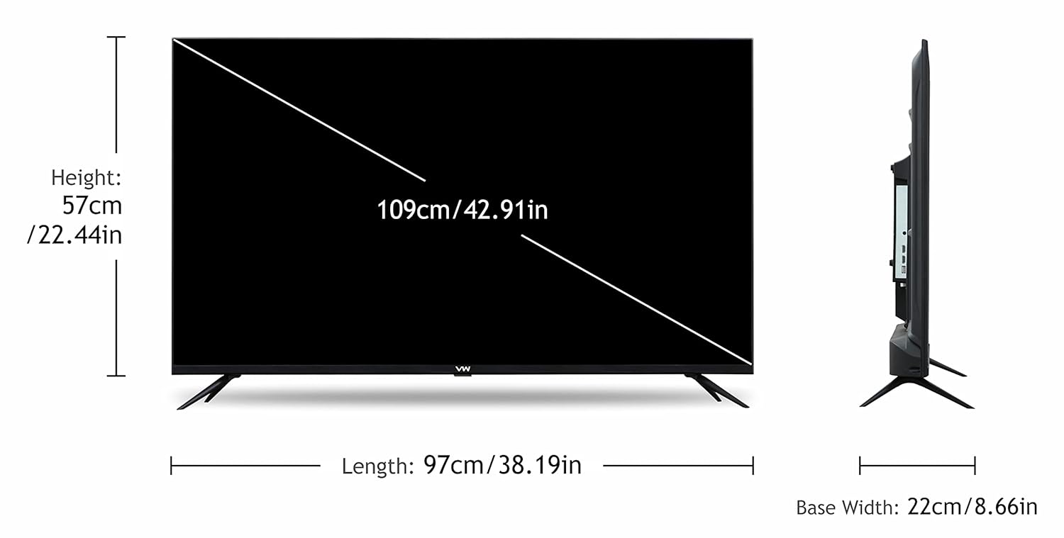 MOD43SFL-PRIME-T 43-Inch Smart LED TV – Tizen OS, 512MB RAM + 4GB Storage, 2-Year Warranty