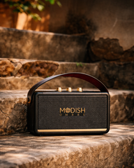 Modishombre Basson 12W Portable Bluetooth Speaker with 20 Hours Playtime, Type-C Fast Charging, Deep Bass Sound & Premium Finish Wireless Speaker