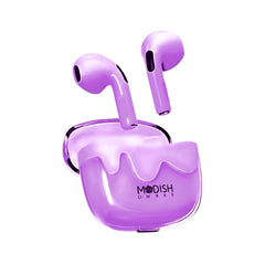 ModishOmbre Aura TWS Earbuds with MEMS Mic Active ENC & Touch Control | 24 Hrs Battery | 40 MS Latency Gaming Headset | 5.3v Bluetooth | Sweat Resistance | ExtraBass Earbuds