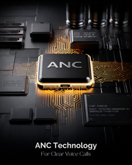 Modishombre Bassive ANC Headphones – Pure Rich Bass, Active Noise Cancellation, 12H Playback