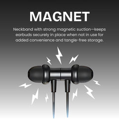 Rambler Bluetooth Neckband Upto 24 Hours Playback,Extra Bass Sound & Clear Mic Bluetooth Headset (Active Noise Cancellation, Crystal Clear Sound, Long Lasting Battery, in The Ear)