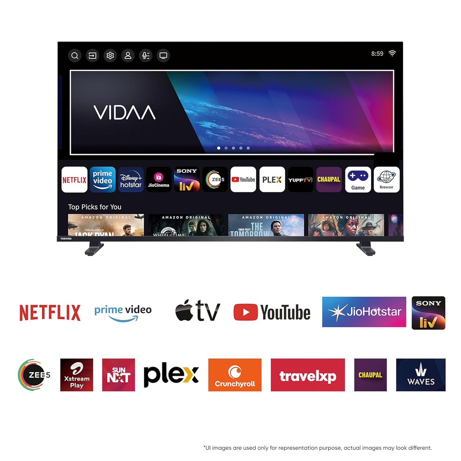 MOD32GFLVR-Google TV 32-Inch Full Android A++ Smart LED TV – 1GB RAM + 8GB Storage, Voice Remote, Google TV, 2-Year Warranty