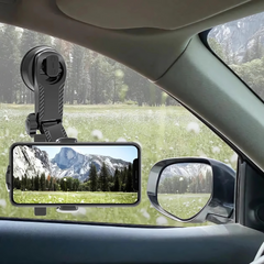 ModishOmbre Car Holder in Real Car Interior – Mounted on Windshield for GPS View

