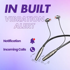 ModishOmbre Avenger Neckband  Bluetooth Headphone, 88 Hrs Playtime Backup, Smart Magnetic Earbuds (Hall Swtich), Vibration Alerts,12 mm Driver Dynamic Sound, ENC, 5.4 Low Latency Wireless Neckband