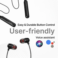 ModishOmbre Music Mate Bluetooth Neckband Upto 30 Hours Playback,Extra Bass and 3d Sound Bluetooth  (B MEMS mics, Auto connect, IPX4 Waterproof, Type C charging, Auto connect, In the Ear)