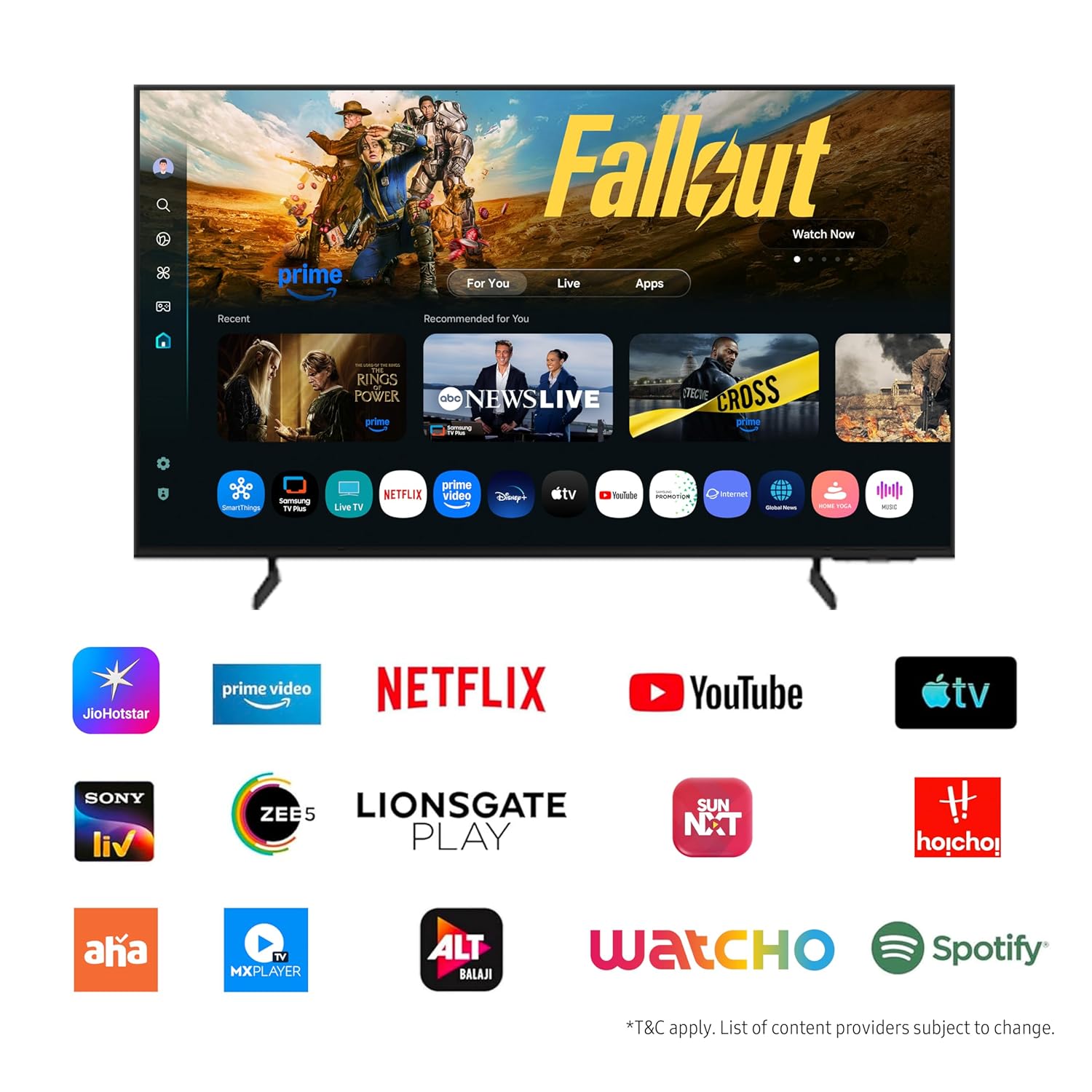MOD43SFL-PRIME-T 43-Inch Smart LED TV – 512MB RAM + 4GB Storage, Tizen OS, 2-Year Warranty