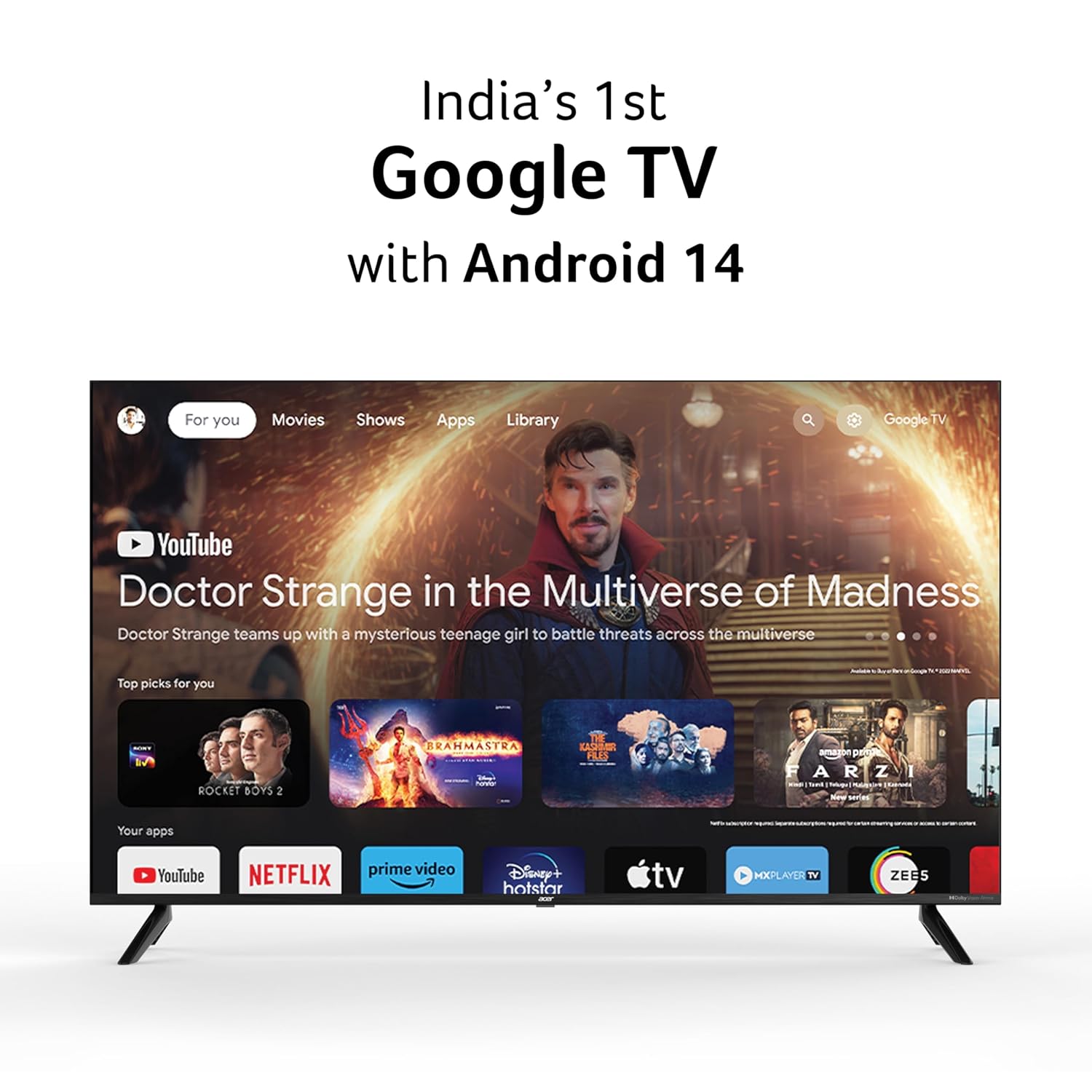 MOD50BFLSVR-4K 50-Inch Smart Frameless LED TV – UHD 4K Display, webOS, 1GB RAM, 2-Year Warranty