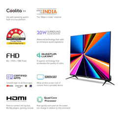 MOD43SFL-PRIME-T 43-Inch Smart LED TV – Tizen OS, 512MB RAM + 4GB Storage, 2-Year Warranty