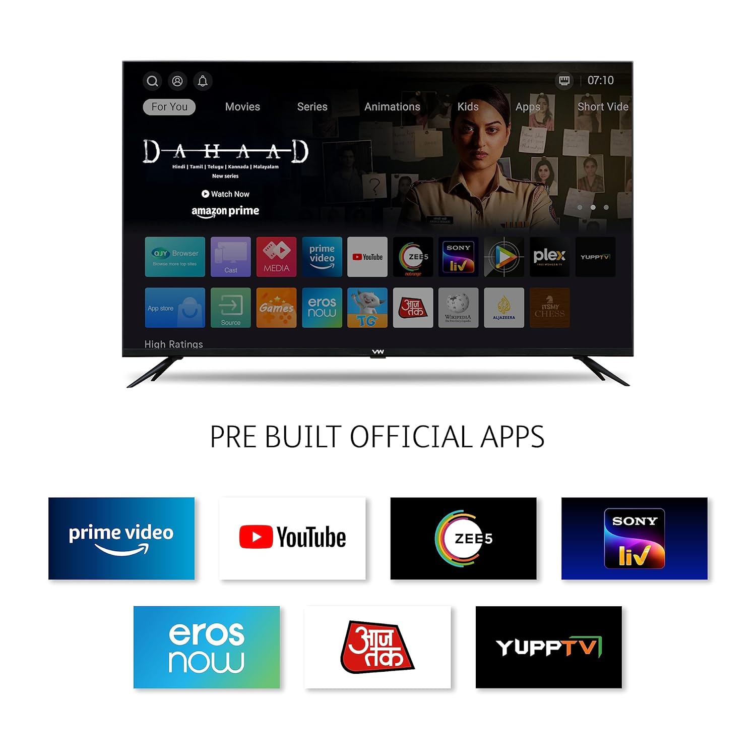 MOD43SFL-PRIME-T 43-Inch Smart LED TV – Tizen OS, 512MB RAM + 4GB Storage, 2-Year Warranty