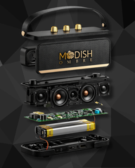 Modishombre Basson 12W Portable Bluetooth Speaker with 20 Hours Playtime, Type-C Fast Charging, Deep Bass Sound & Premium Finish Wireless Speaker