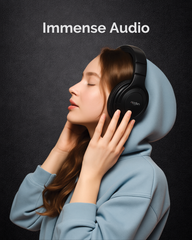 Modishombre Bassive ANC Headphones – Pure Rich Bass, Active Noise Cancellation, 12H Playback