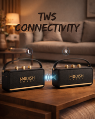Modishombre Basson 12W Portable Bluetooth Speaker with 20 Hours Playtime, Type-C Fast Charging, Deep Bass Sound & Premium Finish Wireless Speaker