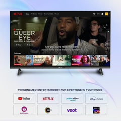 MOD43GFLVR-Google TV 43-Inch Full Android A++ Smart LED TV – 1GB RAM + 8GB Storage, Voice Remote, Google TV, 2-Year Warranty