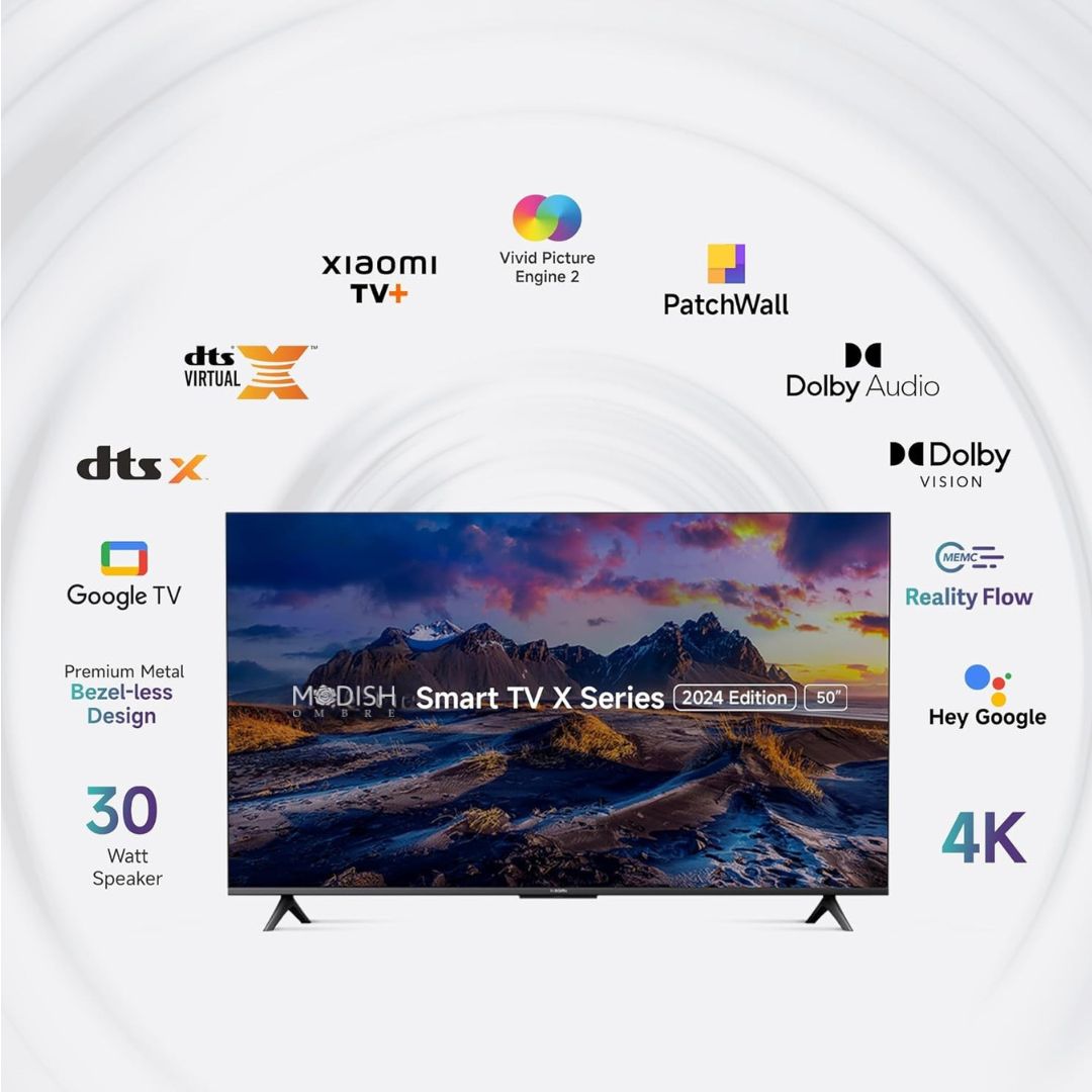 MOD50SFLVR-STAR 50-Inch Full Android Smart A++ Frameless LED TV – 1GB RAM, 2-Year Warranty