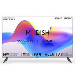 MOD50BFLSVR-4K 50-Inch Smart Frameless LED TV – UHD 4K Display, webOS, 1GB RAM, 2-Year Warranty