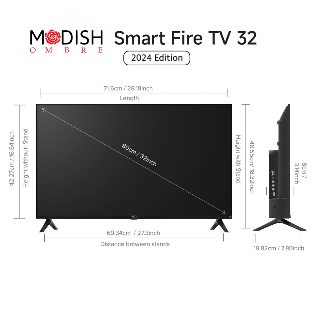 MOD32NFLHD 32-Inch LED TV HD (Normal) |2K HDR Display | Wi-Fi & Bluetooth | Dolby Audio | 1 Year Warranty (No Installation – No Finance)