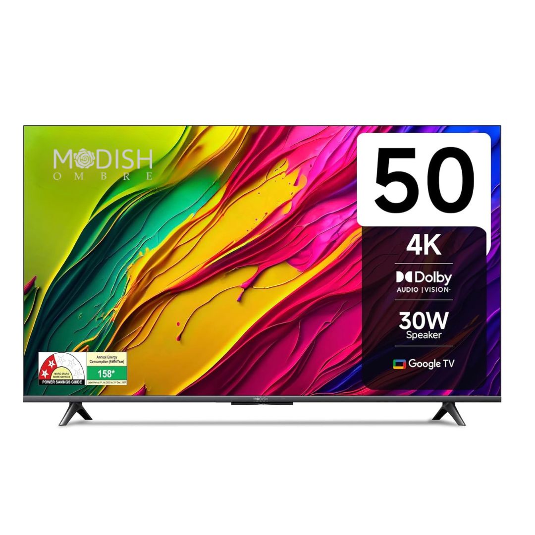 MOD50SFLVR-STAR 50-Inch Full Android Smart A++ Frameless LED TV – 1GB RAM, 2-Year Warranty