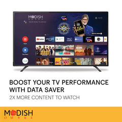 MOD32SGFLVR-STAR+ 32-Inch Full Android A++ Smart LED TV – 1GB RAM + 8GB Storage, Voice Remote, Golden Bezel, 2-Year Warranty