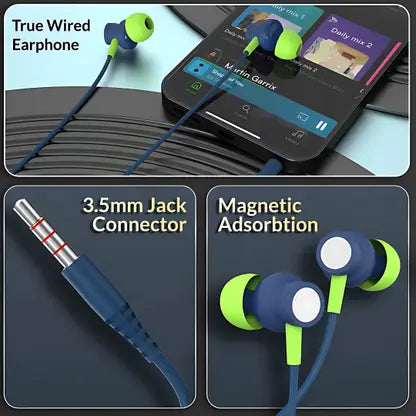 Magnetic earbuds and durable metal alloy body – ModishOmbre Vibe Tune Earphones

