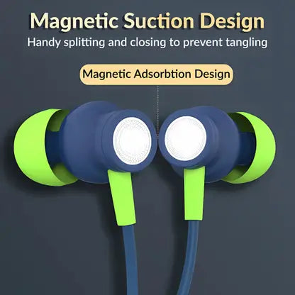 Tangle-free cable and magnetic suction design – ModishOmbre Vibe Tune Earphones

