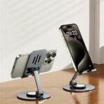 Mobile stand with phone